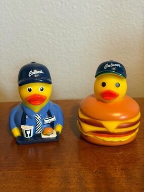 Culver's Rubber Duck Set - Blue & Yellow Promotional Duo
